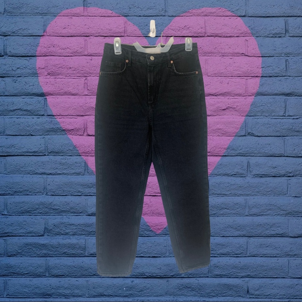 Free People - black mom jeans